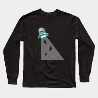 UFO Alien Abduction Long Sleeve T-Shirt